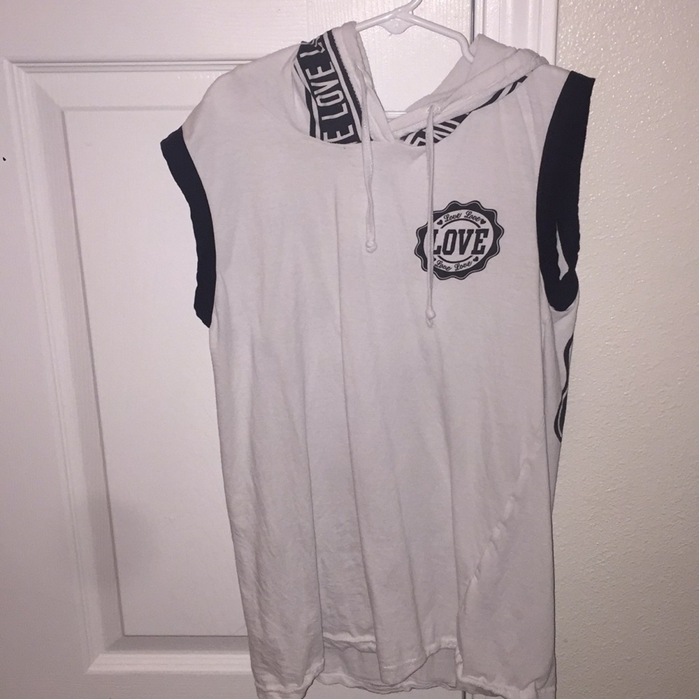 On fire black and white shirt